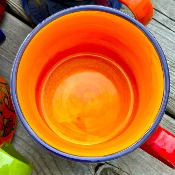 4 Pier 1 Owl Stacking Mugs In A Rack - Picture 7 of 15